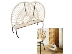 Porte-revues Effet Rotin Arc -Electroménager Soldes accessoire de rangement 13398137