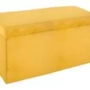 2 En 1 Pouf Pliant Double Et Coffre De Rangement Velours Moutarde 76.6 X H 37.5 Cm -Electroménager Soldes accessoire de rangement 13457277