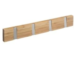 Patère En Bambou 4 Crochets Pliants L 40 Cm -Electroménager Soldes accessoire de rangement 13457753