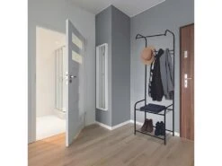 Penderie En Métal Avec Crochers Et étagères -Electroménager Soldes accessoire de rangement 13467429