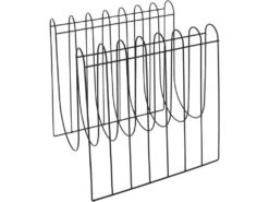 Range Magazines En Métal Filaire Spirale Noir