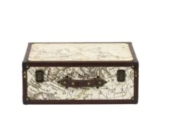 Set De 2 Malles En Bois Mappemonde 10 Set De 2 Malles En Bois Mappemonde -Electroménager Soldes accessoire de rangement 13524529