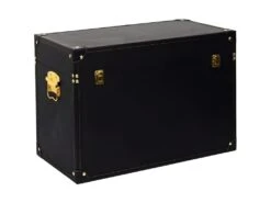 Set De 3 Malles Décoratives Noires Et Dorées -Electroménager Soldes accessoire de rangement 13524547