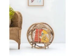 Porte-revues En Rotin Style Vintage -Electroménager Soldes accessoire de rangement 13937265