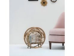 Porte-revues En Rotin Style Vintage -Electroménager Soldes accessoire de rangement 13937267