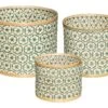 Set De 3 Paniers De Rangement En Bambou -Electroménager Soldes accessoire de rangement 14460013