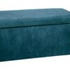 2 En 1 Pouf Pliant Double Et Coffre De Rangement Velours Côtelé Bleu H 38 Cm -Electroménager Soldes accessoire de rangement 14460049