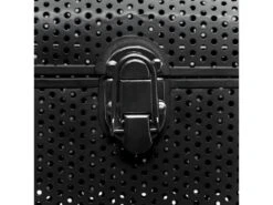 Lot De 2 Coffres De Rangement Cantines En Métal Noir Perforé -Electroménager Soldes accessoire de rangement 14460073