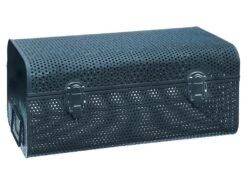 Lot De 2 Coffres De Rangement Cantines En Métal Bleu Perforé -Electroménager Soldes accessoire de rangement 14460079