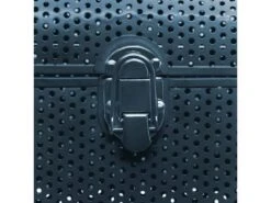 Lot De 2 Coffres De Rangement Cantines En Métal Bleu Perforé -Electroménager Soldes accessoire de rangement 14460083