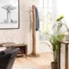 ANDRIAN - Porte-manteau Marron Naturel Bois Pin Recyclé