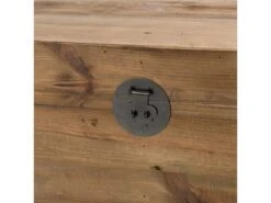 ANDRIAN - Coffre Rangement Marron Bois Pin Recyclé Poignées Métal Noir 10 ANDRIAN - Coffre Rangement Marron Bois Pin Recyclé Poignées Métal Noir -Electroménager Soldes accessoire de rangement 14731139