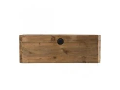 ANDRIAN - Coffre Rangement Marron Bois Pin Recyclé Poignées Métal Noir 11 ANDRIAN - Coffre Rangement Marron Bois Pin Recyclé Poignées Métal Noir -Electroménager Soldes accessoire de rangement 14731141