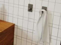 Lot De 2 Patères De Salle De Bain Avec Crochet Béton - 7,9 X 4 X 5,5 Cm - DUKAT