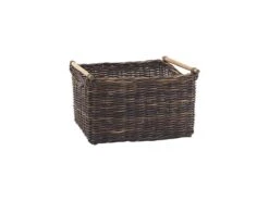 Corbeille En Poelet Croco Avec Poignées