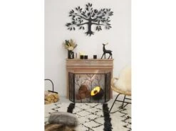 Range-bûches En Métal Noir -Electroménager Soldes accessoire de rangement 15890757