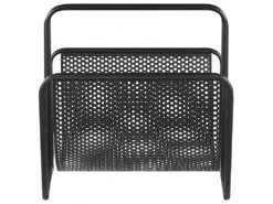 Porte-magazines En Acier Noir BELA -Electroménager Soldes accessoire de rangement 16059761