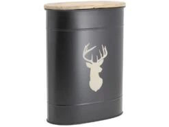 Tabouret Et Seau à Pellets En Métal