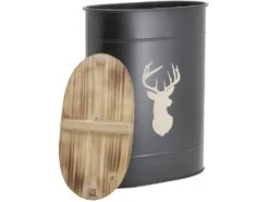 Tabouret Et Seau à Pellets En Métal -Electroménager Soldes accessoire de rangement 18074813