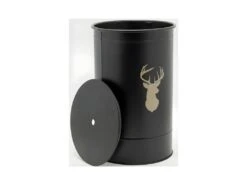 Coffre à Pellets En Métal Noir -Electroménager Soldes accessoire de rangement 18080721