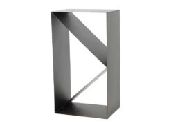 Range Bûches En Acier Noir BOANA En Casier 45x30x80 Cm -Electroménager Soldes accessoire de rangement 18375223