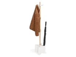 Porte Manteau Scandinave "Koma" 155cm Blanc -Electroménager Soldes accessoire de rangement 19535311