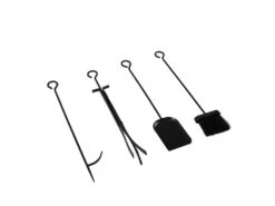 Porte Bûches Serviteur De Cheminée Avec 4 Outils Ensemble D‘outils Pour Intérieur Extérieur,SoBuy SDA01-SCH -Electroménager Soldes accessoire de rangement 19557693