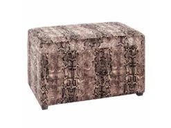 Coffre De Rangement "Motif Serpent" 65cm Marron -Electroménager Soldes accessoire de rangement 19559657