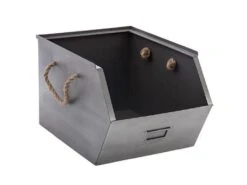 Casier De Rangement "Métal" 32cm Gris