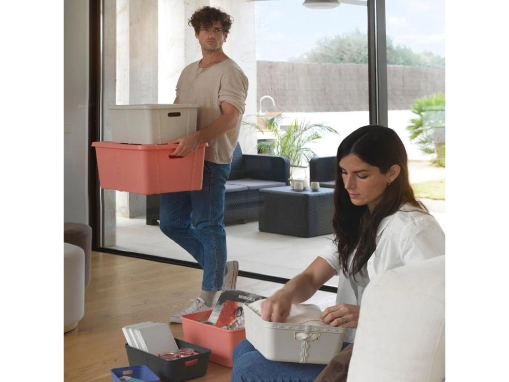 Boîte De Rangement Life Story Avec Couvercle Grand 45l Gris Clair 6 Boîte De Rangement Life Story Avec Couvercle Grand 45l Gris Clair – Image 4