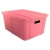 Boîte De Rangement Life Story Avec Couvercle Grand 45l Rose