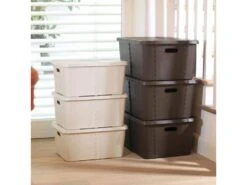 Boîte De Rangement Life Story Avec Couvercle 25l Moyen Gris Clair Anthracite -Electroménager Soldes accessoire de rangement 19817079