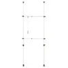 Porte Manteau Télescopique Réglable Garde Robe Support 305 Cm Blanc 03_0003505 -Electroménager Soldes accessoire de rangement 19904649
