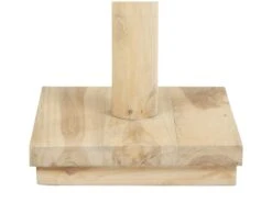 Porte-manteaux En Bois De Teck - Coloris : Naturel - LIPALIA -Electroménager Soldes accessoire de rangement 2047597