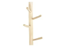 Porte-manteaux En Bois De Teck - Coloris : Naturel - LIPALIA -Electroménager Soldes accessoire de rangement 2047599