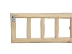 Patère 6 Crochets En Bois De Teck - L70 X P11 X H20 Cm - Coloris : Naturel - LIPALIA -Electroménager Soldes accessoire de rangement 2047609