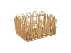 Lot De 3 Caisses De Rangement Cagette En Fer Et Rotin -Electroménager Soldes accessoire de rangement 20872997