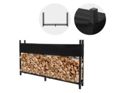 Étagère Pour Bois De Chauffage Avec Couverture Étagère Pour Bois De Chauffage -Electroménager Soldes accessoire de rangement 21013855