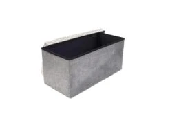Coffre Rangement Banc Tissu Gris -Electroménager Soldes accessoire de rangement 21149007