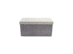 Coffre Rangement Banc Tissu Gris -Electroménager Soldes accessoire de rangement 21149009