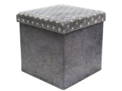 Coffre Rangement Pouf Tissu