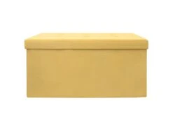 Banc Coffre De Rangement En Suédine Lina -Electroménager Soldes accessoire de rangement 21149083