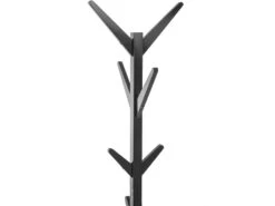 Porte-manteaux En Bois Noir 8 Patères H 173 Cm 8 Porte-manteaux En Bois Noir 8 Patères H 173 Cm -Electroménager Soldes accessoire de rangement 21213771