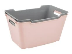 Boîte De Rangement 29,5 X 19 X 15, Rose Nordique -Electroménager Soldes accessoire de rangement 21221505
