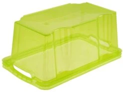 Boîte De Rangement Avec Poignées Intégrées, Taille: S, 35 X 21 X 15 Cm, 6,5 L, Vert Transparent -Electroménager Soldes accessoire de rangement 21221723