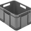 Eurobox M Storage, Echo Plastic (PP), 35 X 27 X 22 Cm, 16 L, Gris -Electroménager Soldes accessoire de rangement 21221737