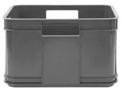 Eurobox M Storage, Echo Plastic (PP), 35 X 27 X 22 Cm, 16 L, Gris -Electroménager Soldes accessoire de rangement 21221741