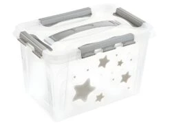 Boîte De Rangement,29 X 19 X 18 , Gris Nordique