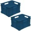 2x Boîte De Rangement Eurobox XL, Echo Plastic (PP), 43 X 35 X 24 Cm, 28 L, Bleu -Electroménager Soldes accessoire de rangement 21221943