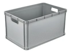 Boîte De Rangement Lisse 60 X 40 X 32, Gris Nordique